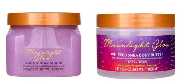 T H Moonlight Glow Shea Sugar Body Scrub and Whipped Shea Body Butter Gift Set
