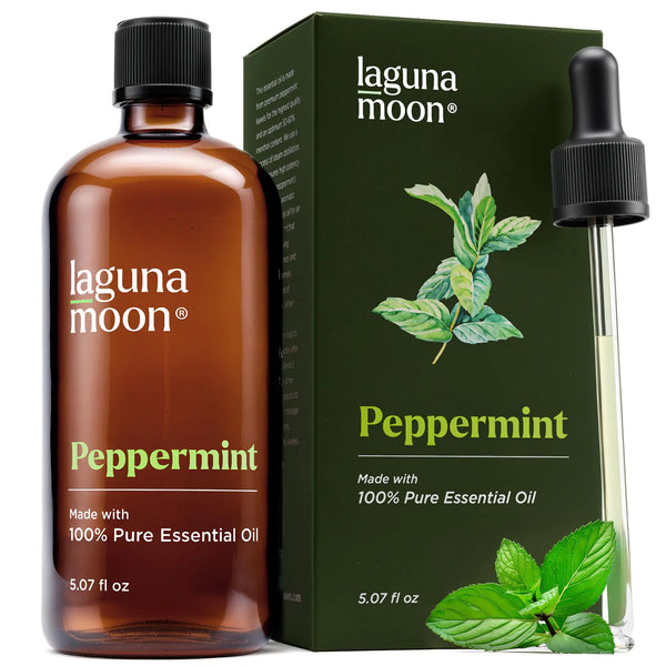Peppermint Oil - Natural Pure Essential Oils for Diffusers Aromatherapy & Humidifiers - Fresh Fragrance Scents for Home Office Massages Candle Making Hair Growth & Skin Care (150mL)
