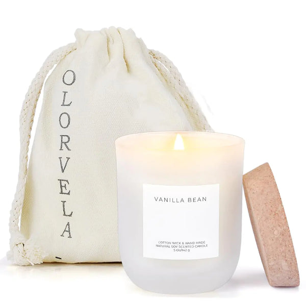 Olorvela Scented Candles Vanilla Candles for WomenHighly Scented Candles for Home Scented Natural Soy Candles