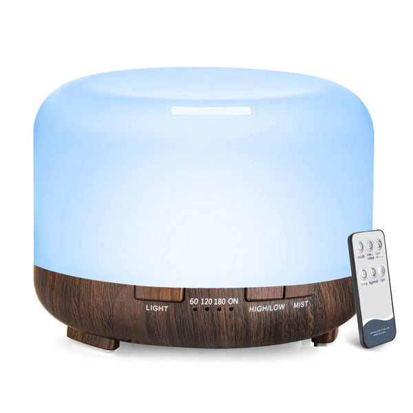 YIKUBEE Diffuser 500ml Essential Oil Diffuser Oil Diffuser with Remote Control Aromatherapy Humidifier Diffusers for Home Diffusers for Essential Oils Large Room