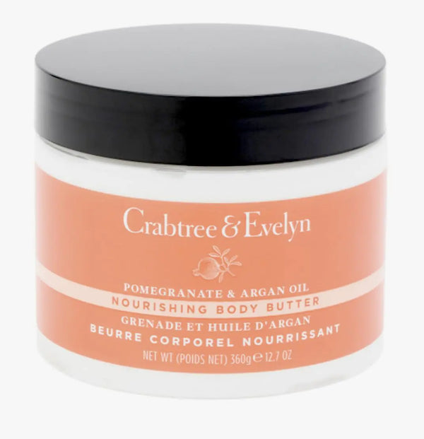 Crabtree & Evelyn Pomegranate & Argan Oil Nourishing Body Butter 12.7 oz